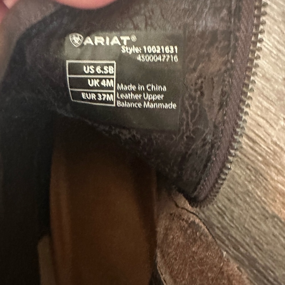 Ariat Women’s Leather Cowboy Ankle Boots - Picture 4 of 4